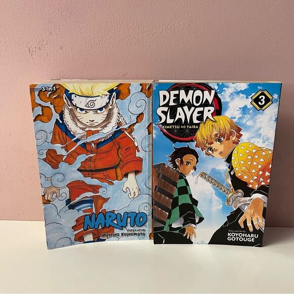 Naruto & Demon Slayer Paperback Books EUC - Picture 3 of 14